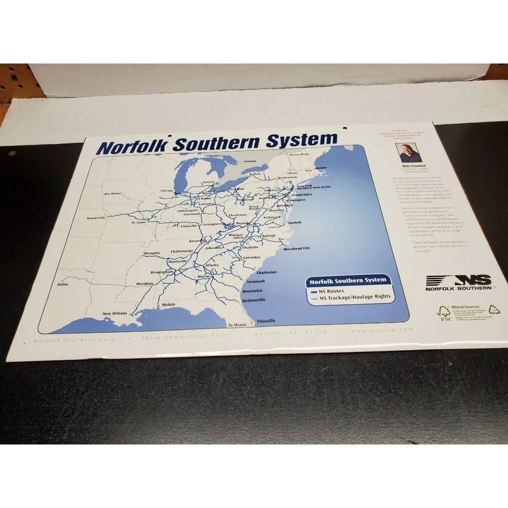 2010‎ Norfolk Southern Railroad Calendar - Oversize